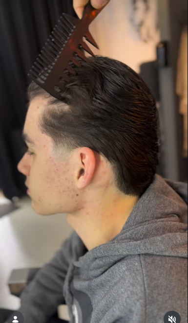 Corte social feito na barbearia Dany du Corte